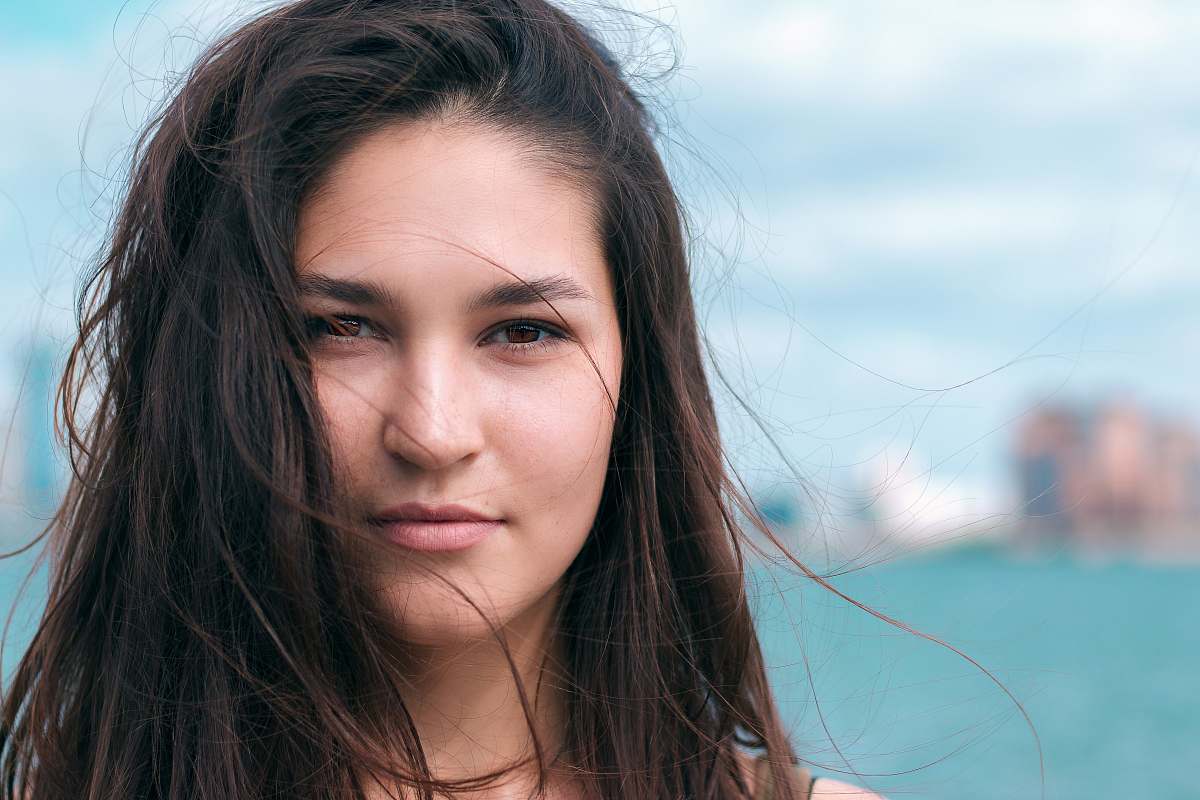 human selective focus photo of woman face people
