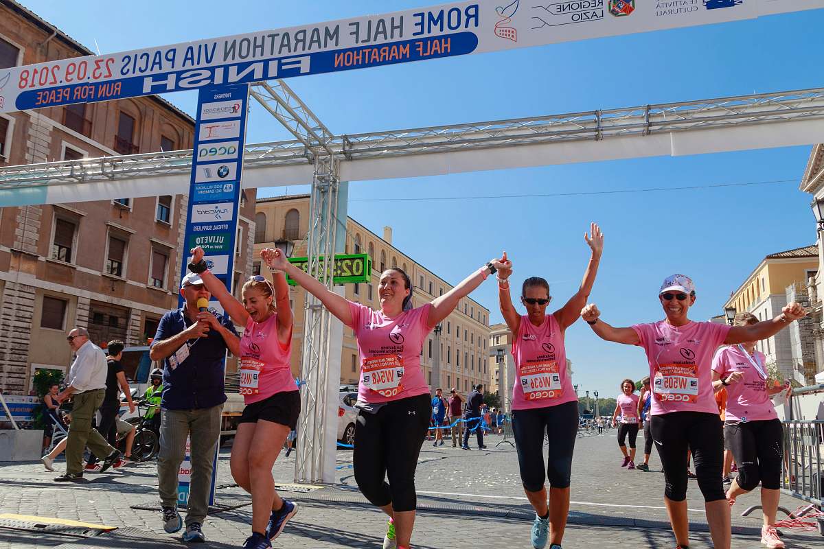 clothing people participating Rome Half Marathon during daytime shorts