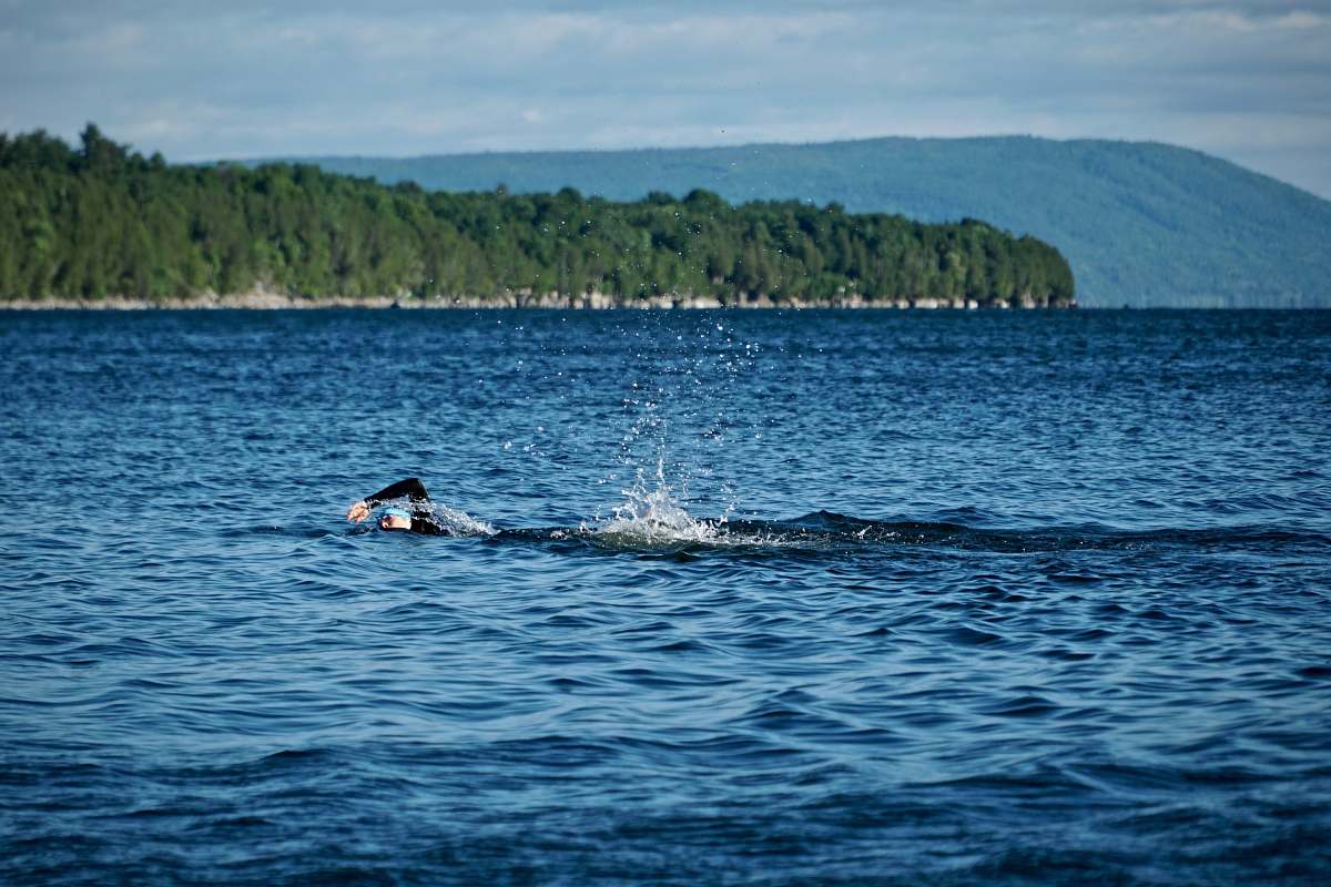 westport person swimming in sea united states