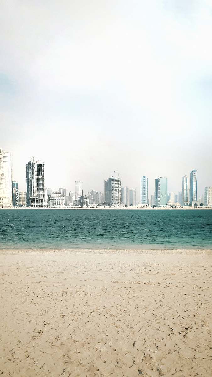 town body of water near cityscape at daytime urban