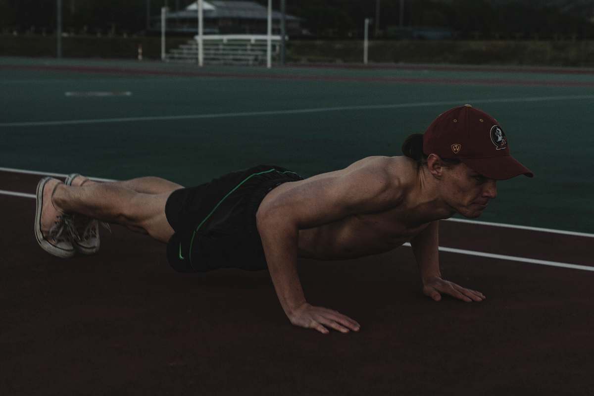 human man doing push up exerecis person