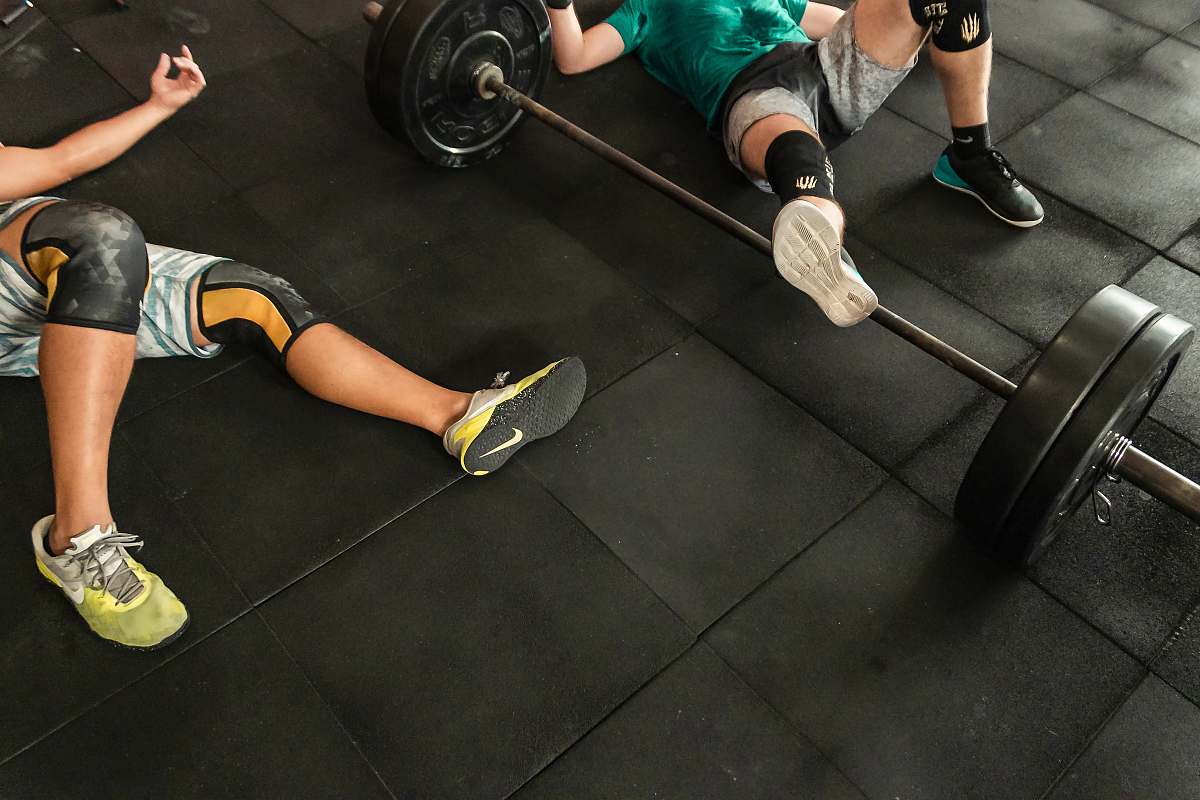 shoe people in gym apparel