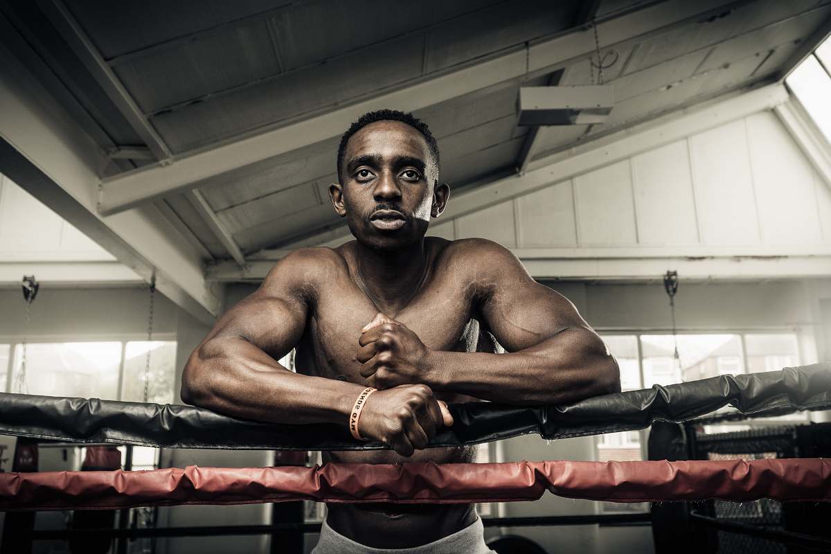 people man on boxing ring person