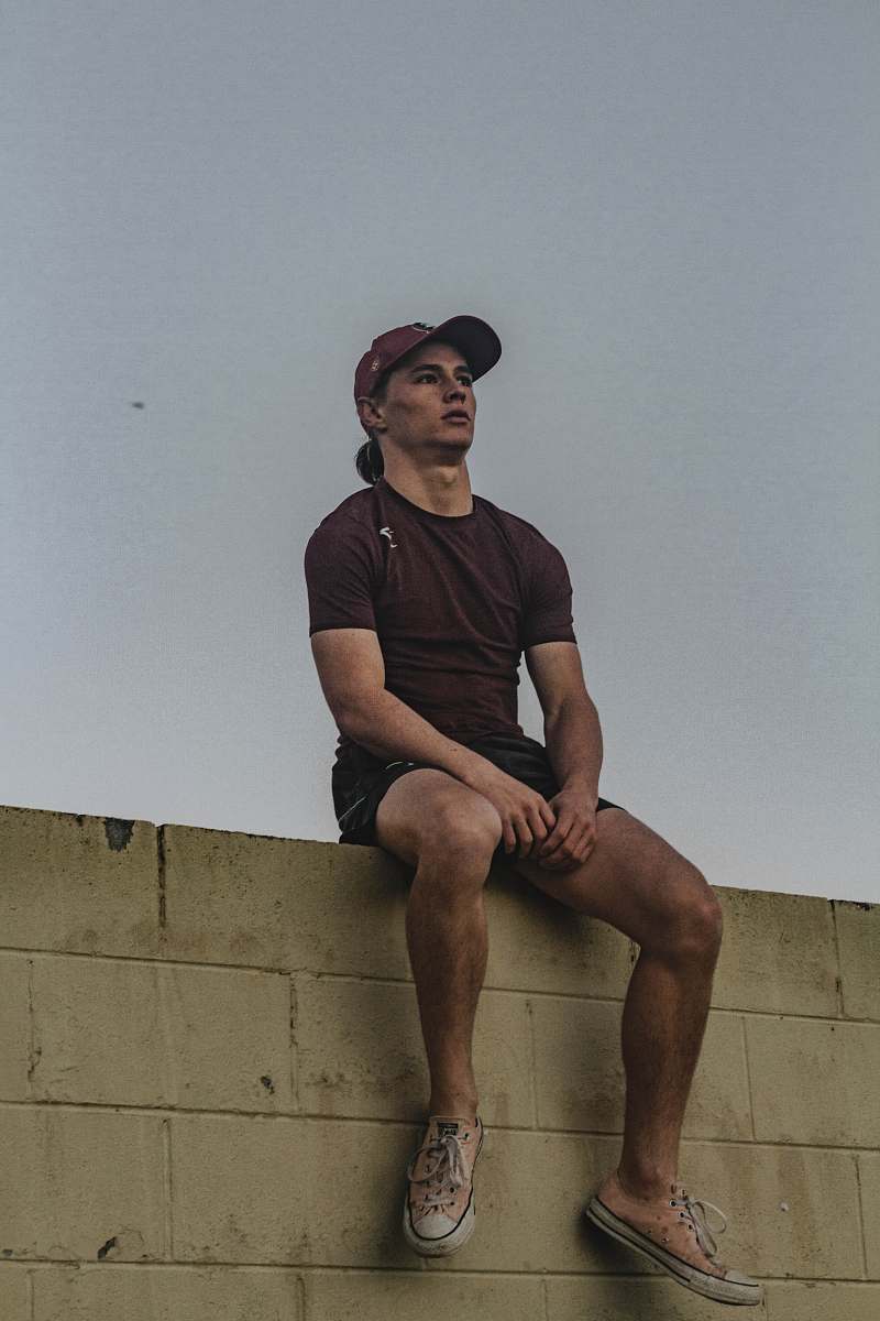 apparel man wearing black shorts clothing