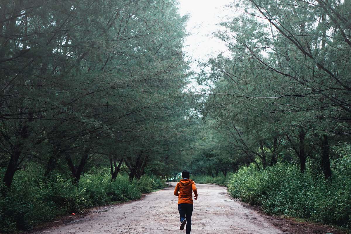 person person on trail exercise