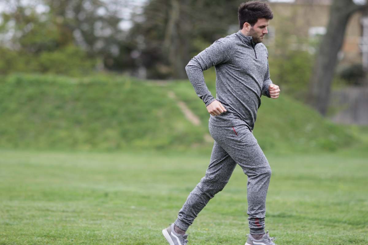 person unknown celebrity running outdoors fitness