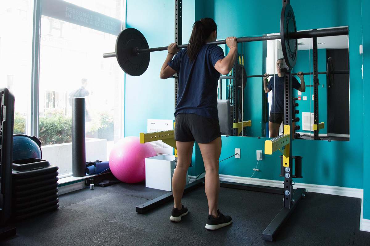 person woman exercising exercise