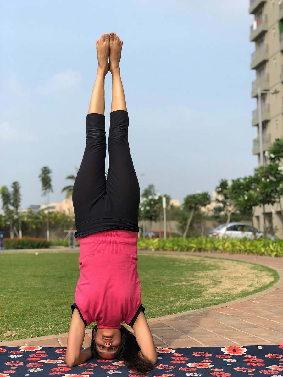 Person Woman Standing Upside Down Female Image Free Photo