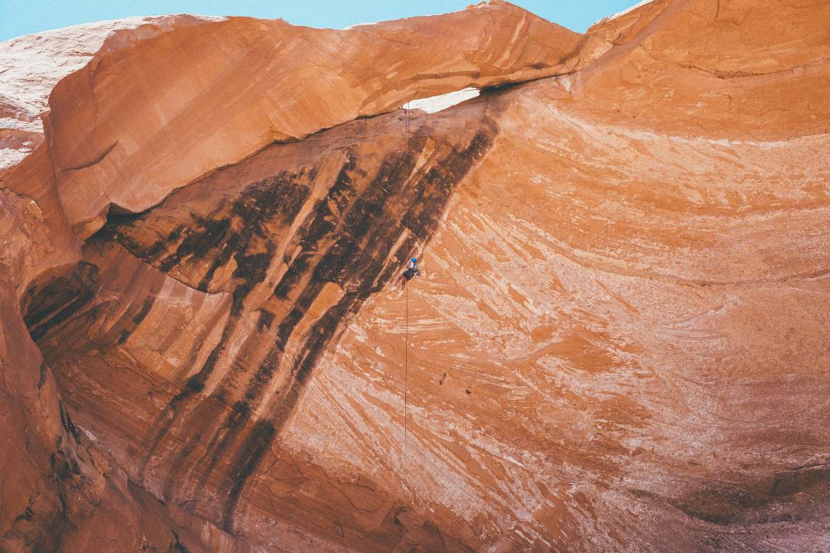 cliff photo of rock formation moab