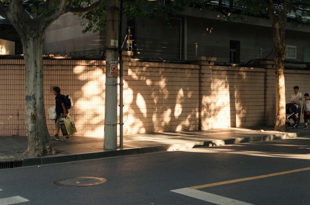 human people walking in sidewalk during day asphalt