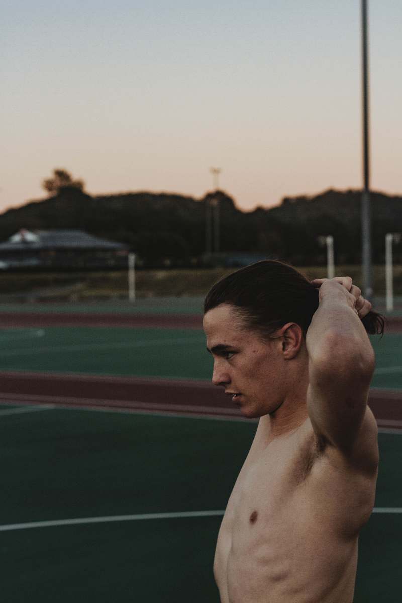 human person standing in open field sport