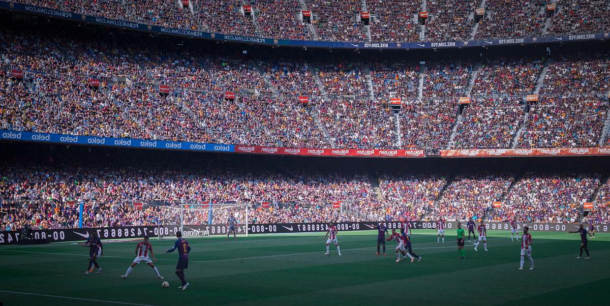 human soccer field stadium