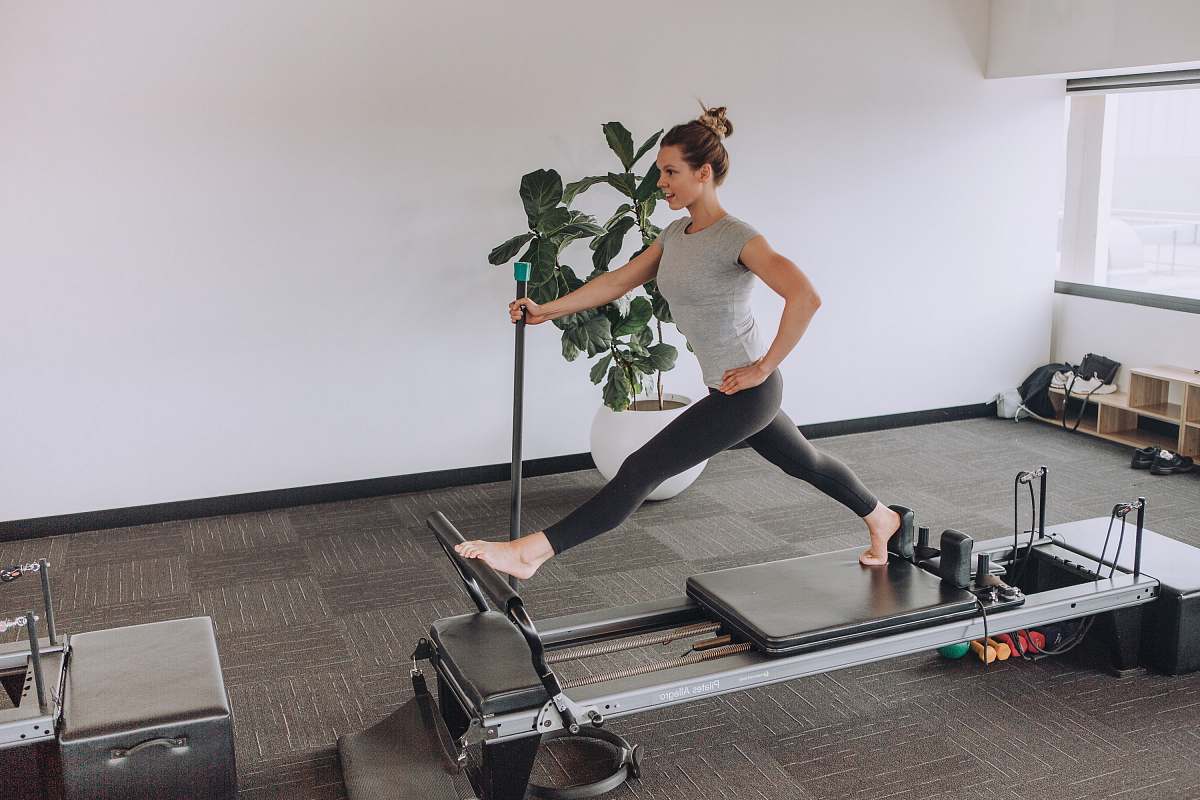 Human Woman Exercising Using Equipment Exercise Image Free Photo