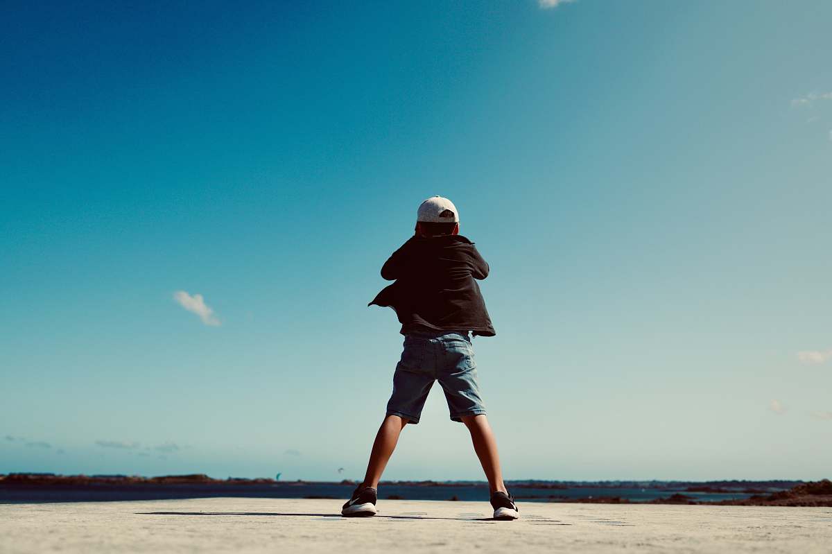 clothing standing boy wearing black jacket apparel