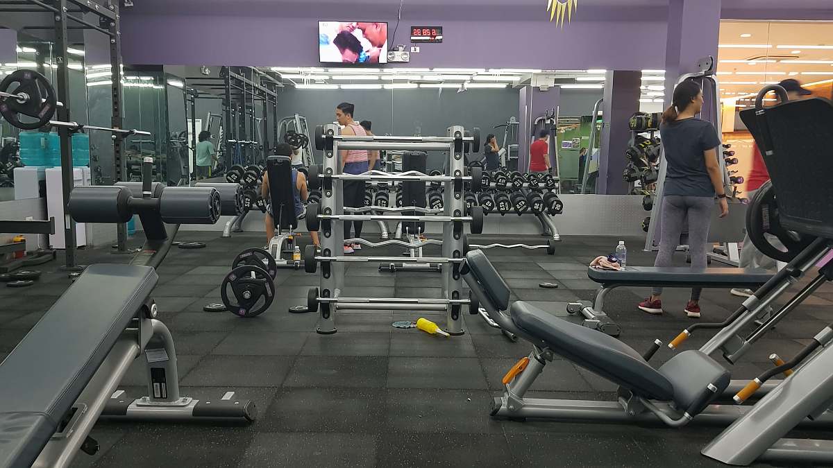 human people in gym exercising person