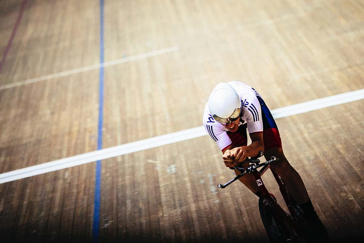 sport man riding on bicycle bike