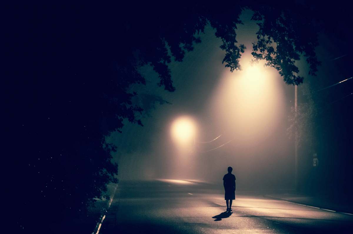 United States Silhouette Of Person Standing On Concrete Road With ...