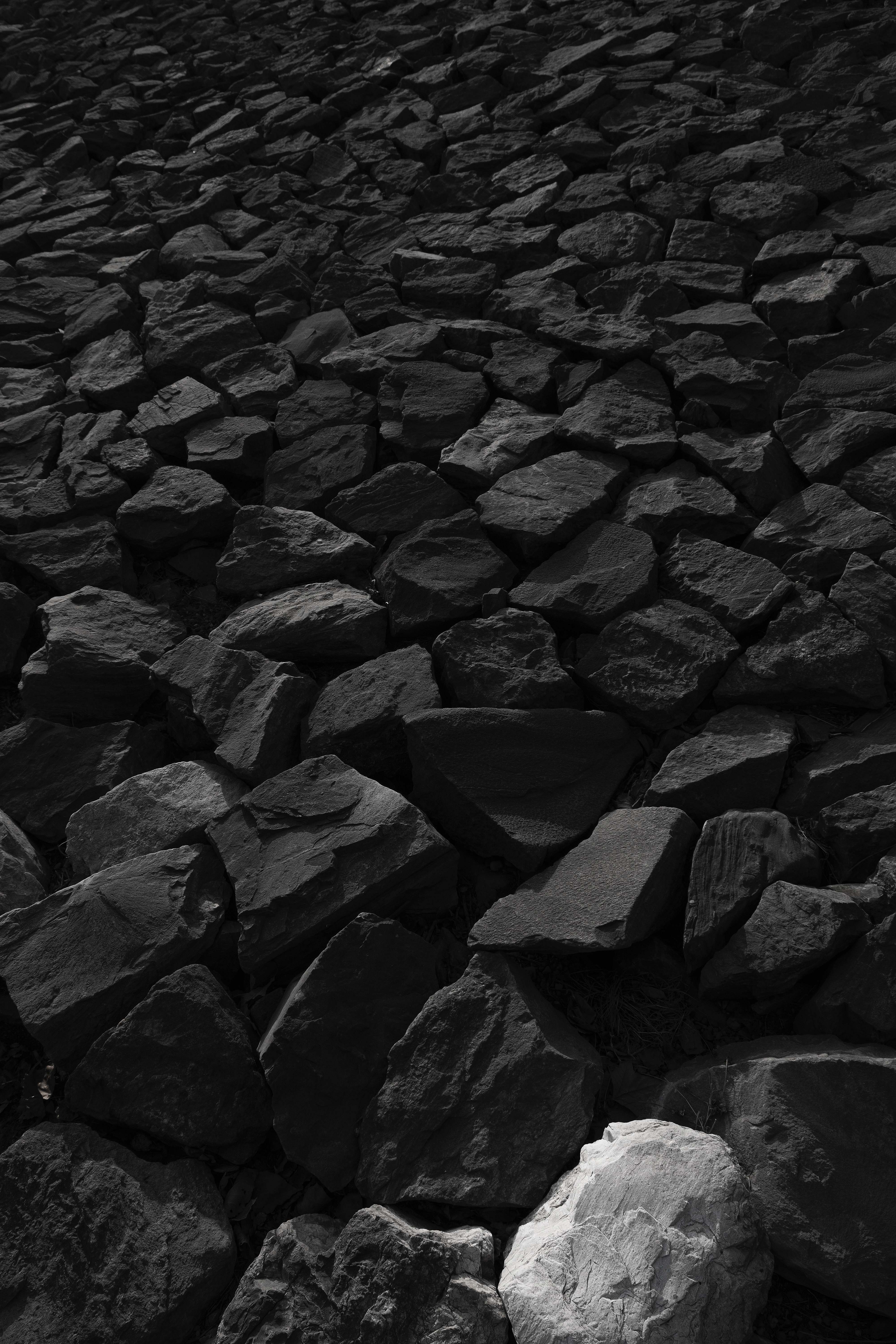 Rock Black And Gray Rocks Rubble Image Free Photo