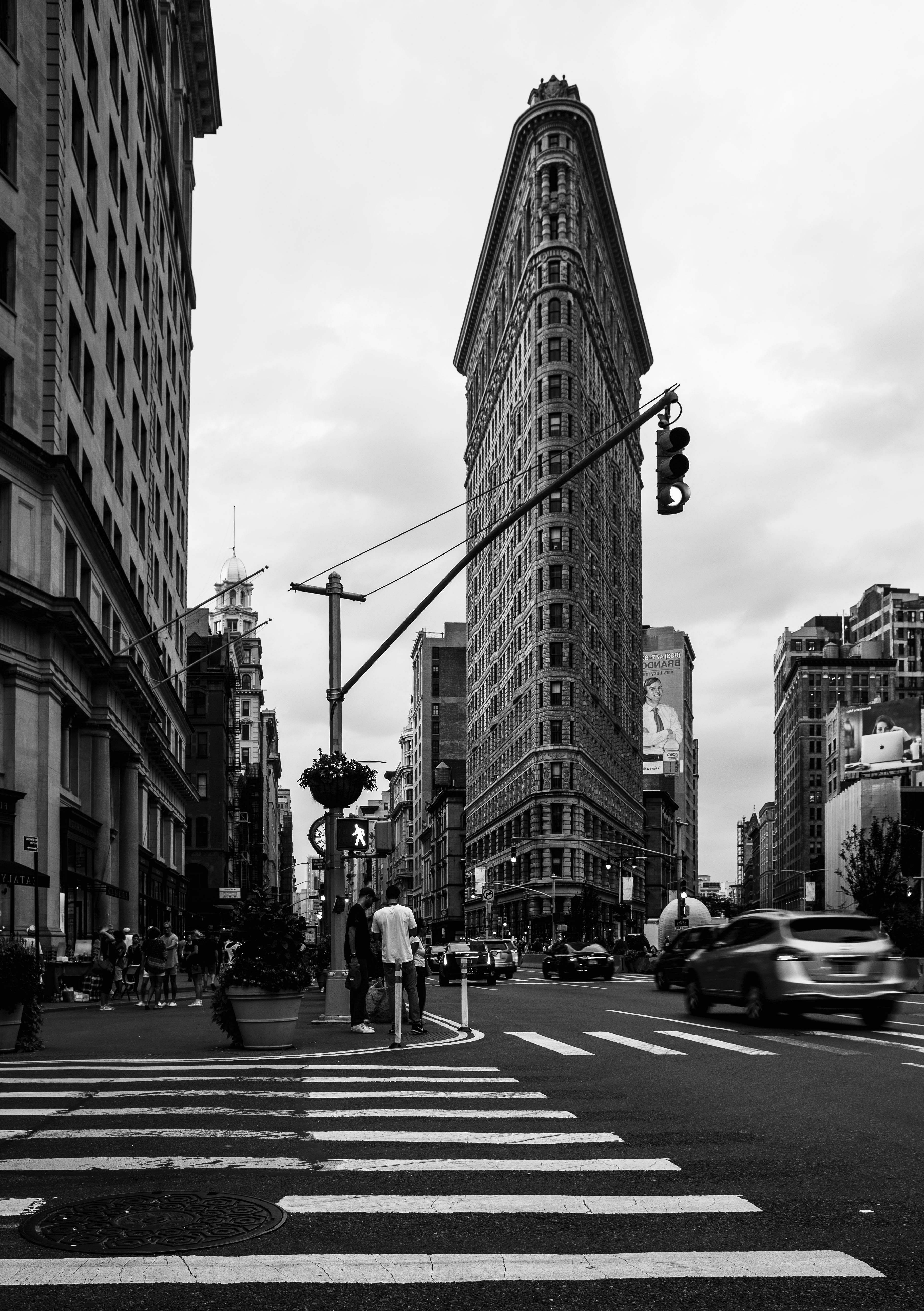 Road Grayscale Photo Of Building Asphalt Image Free Photo