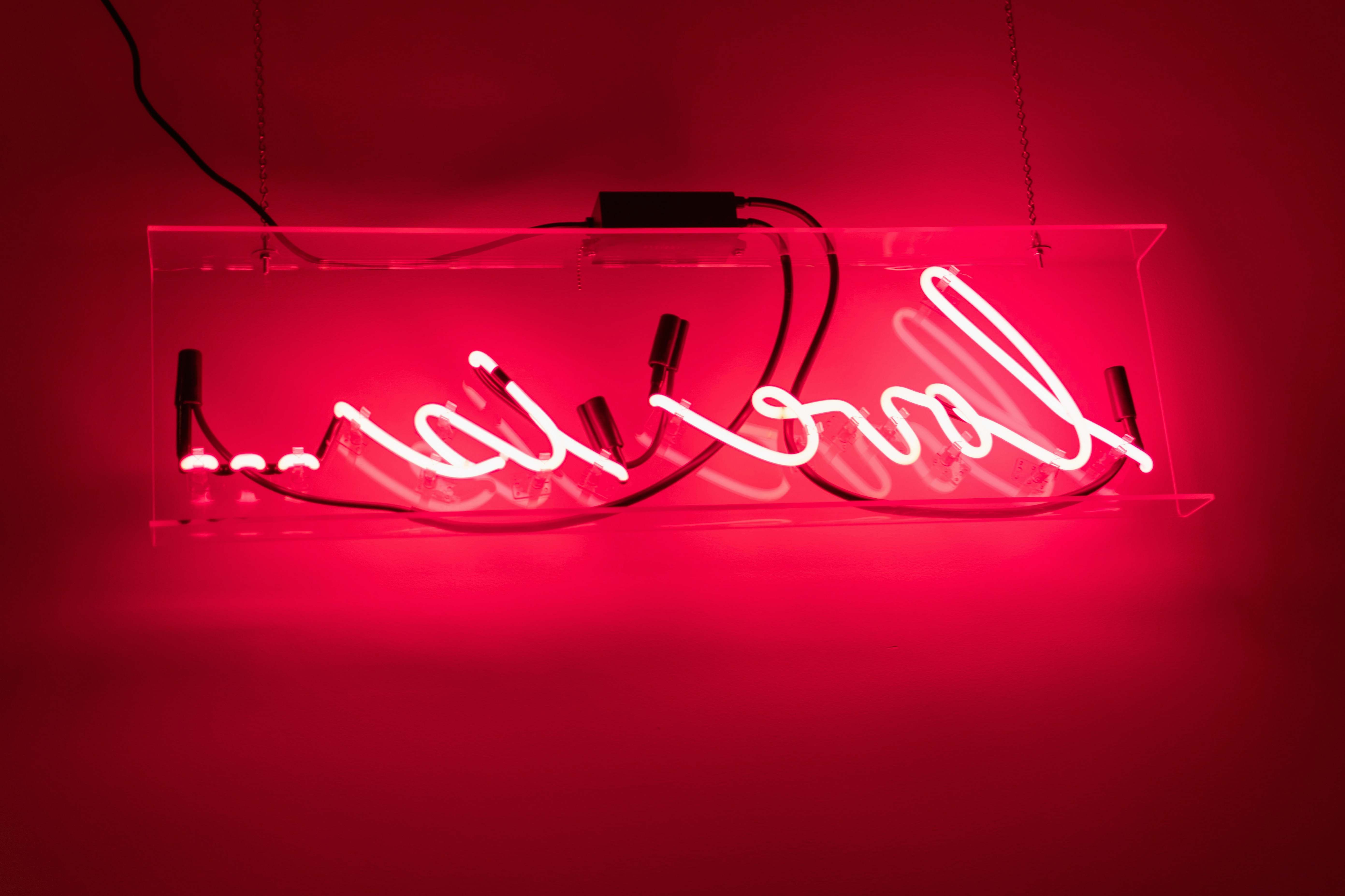 Neon Red Love Is Neon Signage The Dean Hotel Image Free Photo