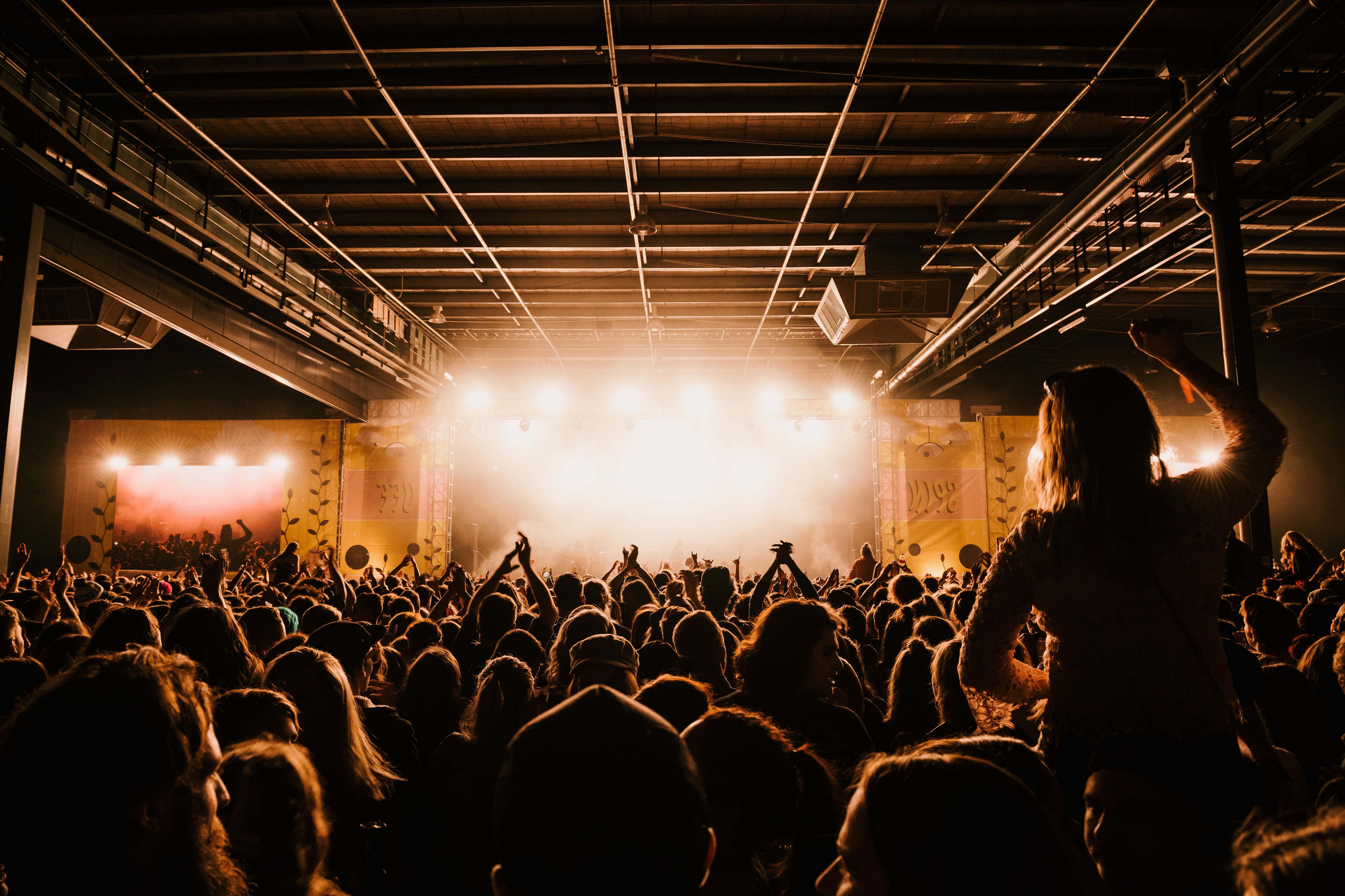 Crowd Photo Of A Lighted Concert Festival Image Free Photo