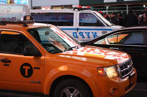 car orange car cab