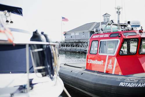 transportation red and black navigator boat vehicle