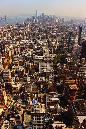 city city near body of water during daytime aerial photography urban