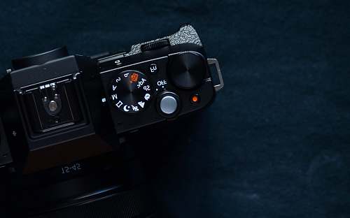 electronics black DSLR camera digital camera