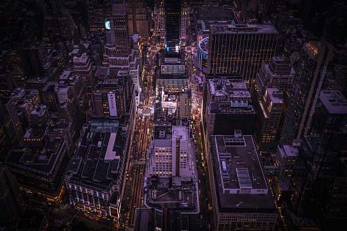 building aerial photography of city urban