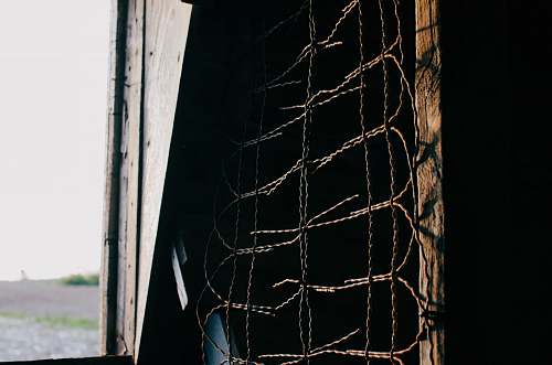 chicken brown metal barbwire nera plank fence