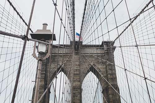 bridge Brooklyn Bridge, New York during day suspension bridge