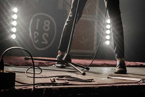 person person standing on stage footwear