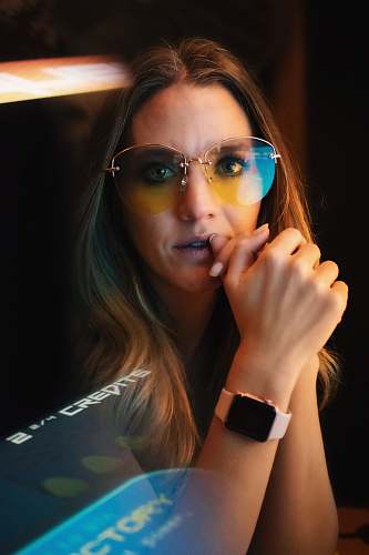 person woman wearing sunglasses people