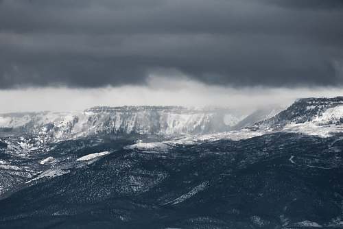 outdoors black and white mountains at daytime nature