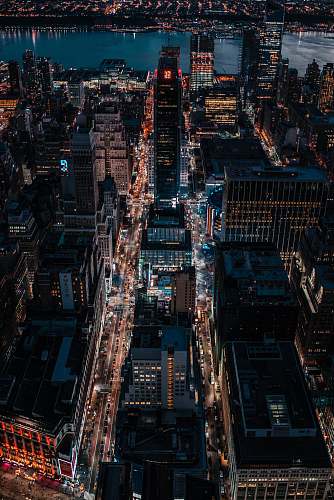 landscape aerial photo of city skylines outdoors
