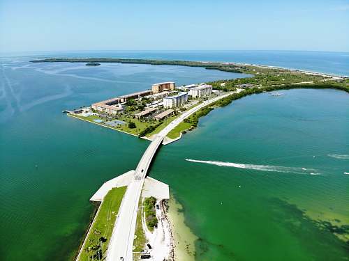 outdoors aerial photo of island during daytime land