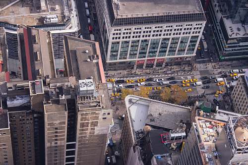 landscape birds eye photography of buildings aerial view