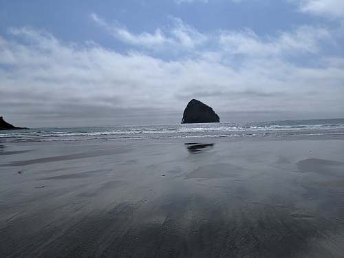 ocean black coastal stack during daytime outdoors