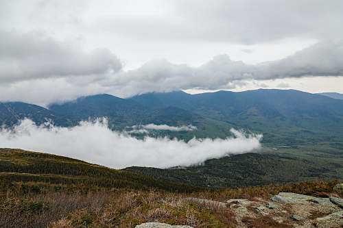 mountain foffy mountain scenery mountain range