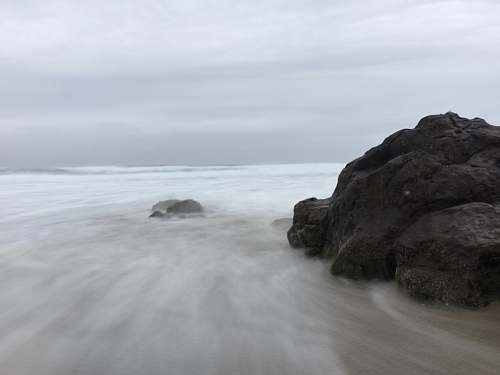 outdoors grey rock promontory