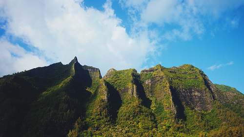 mountain landscape photo of grassy mountain mountain range