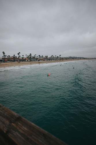 outdoors people on beach during daytime grey