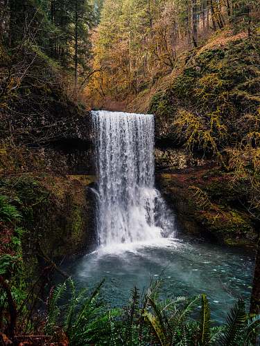 water scenery of waterfalls waterfall