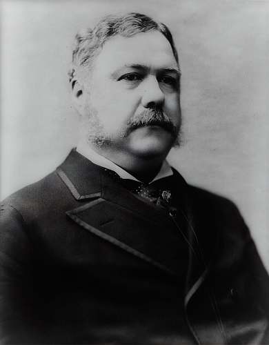human President Chester A. Arthur black-and-white
