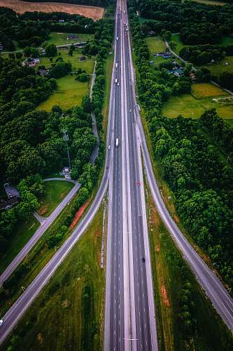 freeway aerial photography of highway kentucky