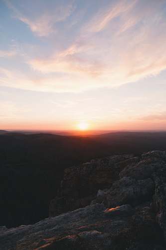 nature skyline photography of sunset above the horizon outdoors