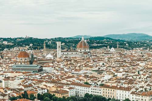building aerial photography of buildings dome