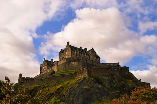 building aerial photography of castle castle