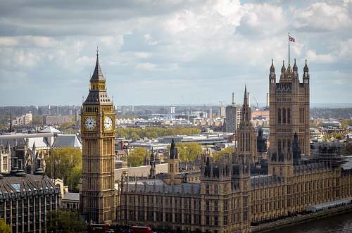 building aerial photography of Elizabeth tower tower